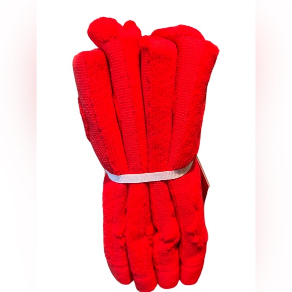 Hello Kitty Clearance Price is Firm! Red Plush Hello Kitty Embossed Wash Cloths - Picture 3 of 4